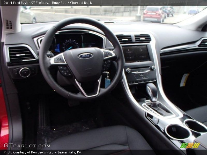 Charcoal Black Interior - 2014 Fusion SE EcoBoost 