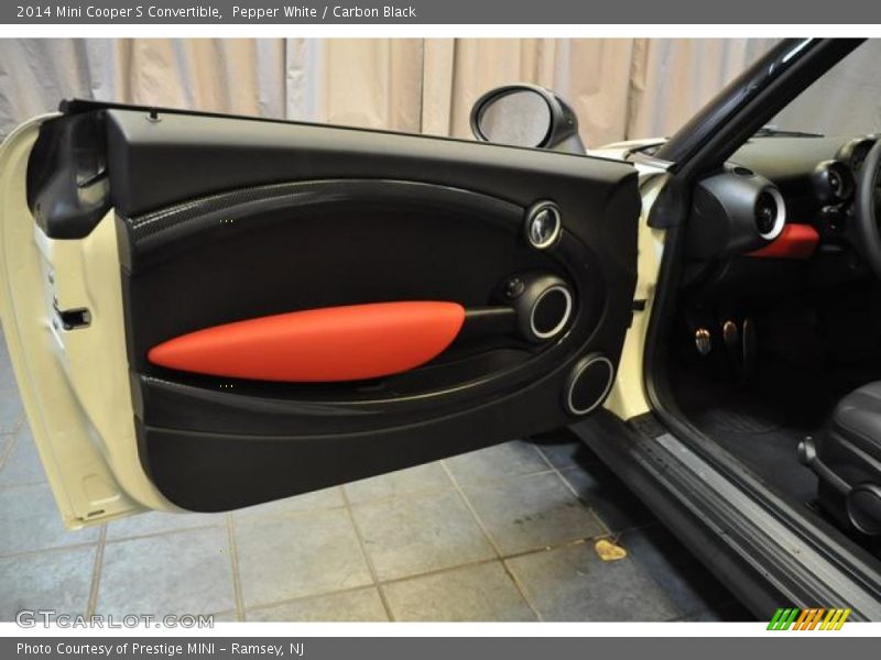 Pepper White / Carbon Black 2014 Mini Cooper S Convertible
