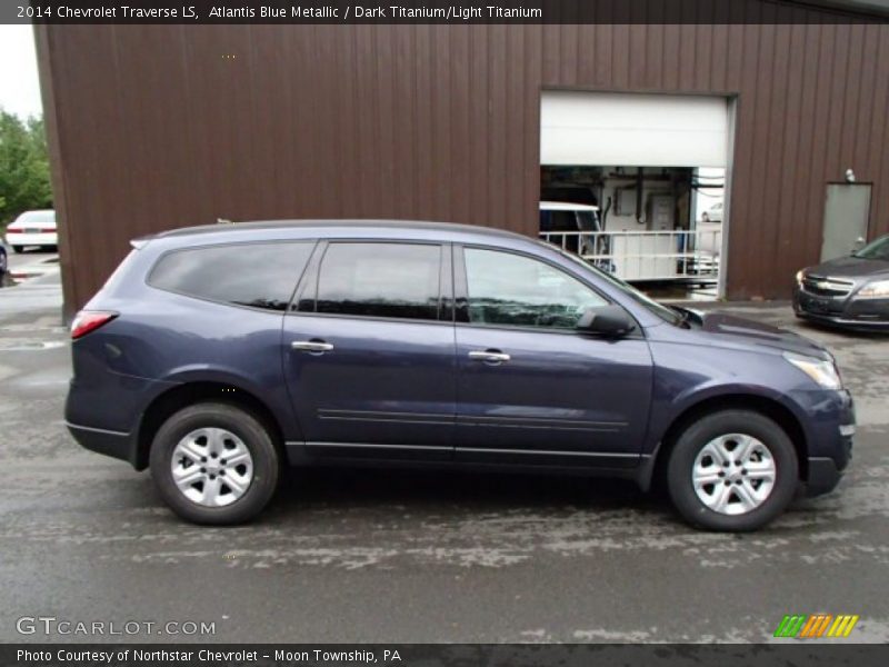 Atlantis Blue Metallic / Dark Titanium/Light Titanium 2014 Chevrolet Traverse LS