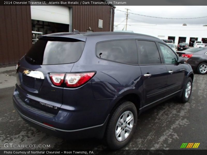 Atlantis Blue Metallic / Dark Titanium/Light Titanium 2014 Chevrolet Traverse LS