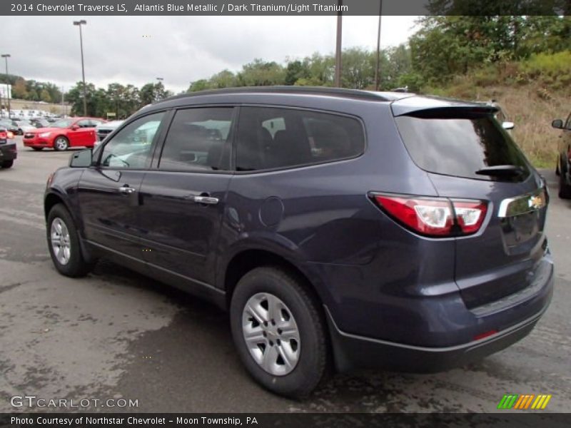 Atlantis Blue Metallic / Dark Titanium/Light Titanium 2014 Chevrolet Traverse LS