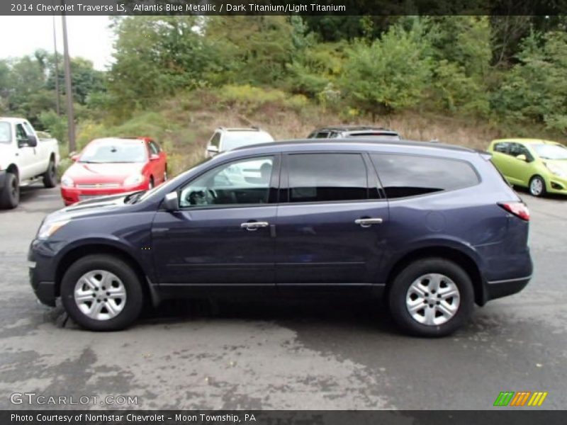 Atlantis Blue Metallic / Dark Titanium/Light Titanium 2014 Chevrolet Traverse LS