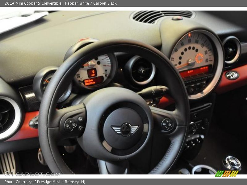 Pepper White / Carbon Black 2014 Mini Cooper S Convertible