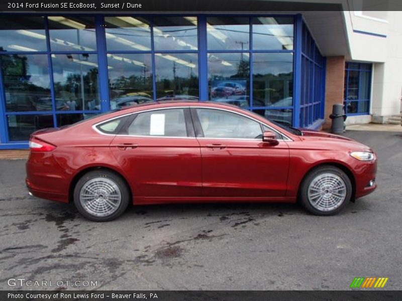 Sunset / Dune 2014 Ford Fusion SE EcoBoost