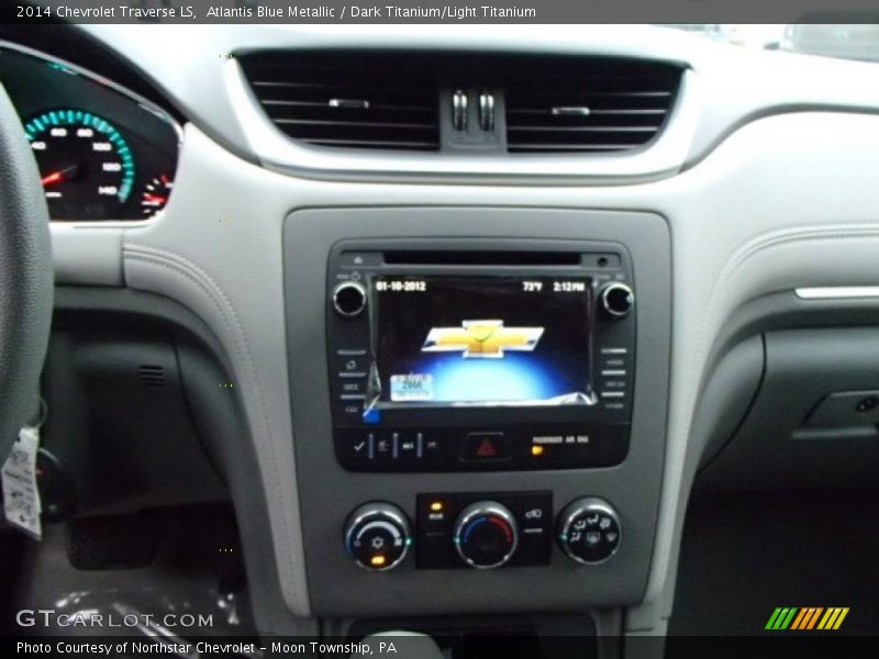 Atlantis Blue Metallic / Dark Titanium/Light Titanium 2014 Chevrolet Traverse LS