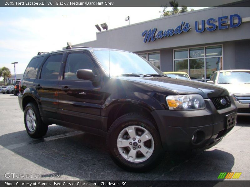 Black / Medium/Dark Flint Grey 2005 Ford Escape XLT V6