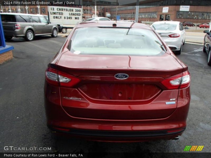 Sunset / Dune 2014 Ford Fusion SE EcoBoost