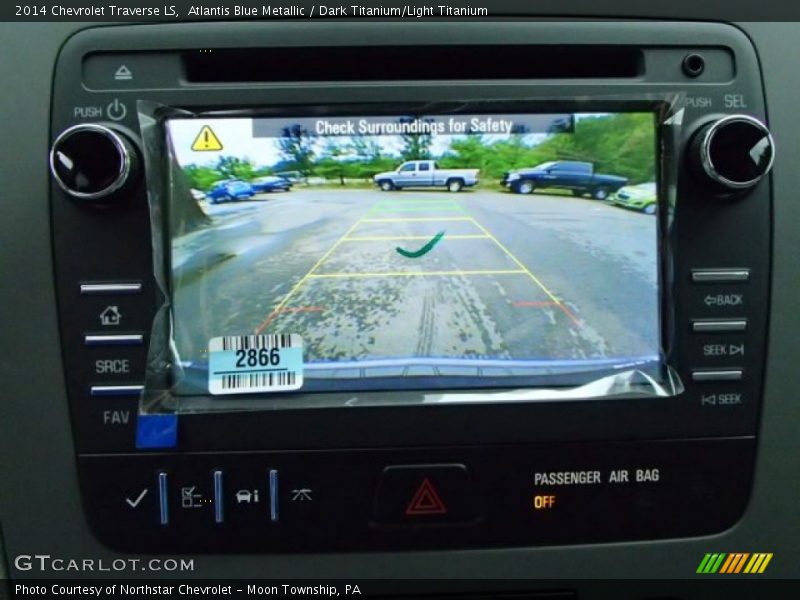 Atlantis Blue Metallic / Dark Titanium/Light Titanium 2014 Chevrolet Traverse LS