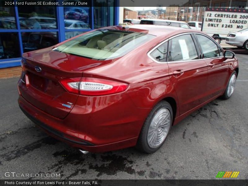 Sunset / Dune 2014 Ford Fusion SE EcoBoost