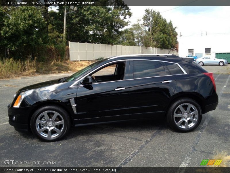 Black Raven / Ebony/Titanium 2010 Cadillac SRX V6