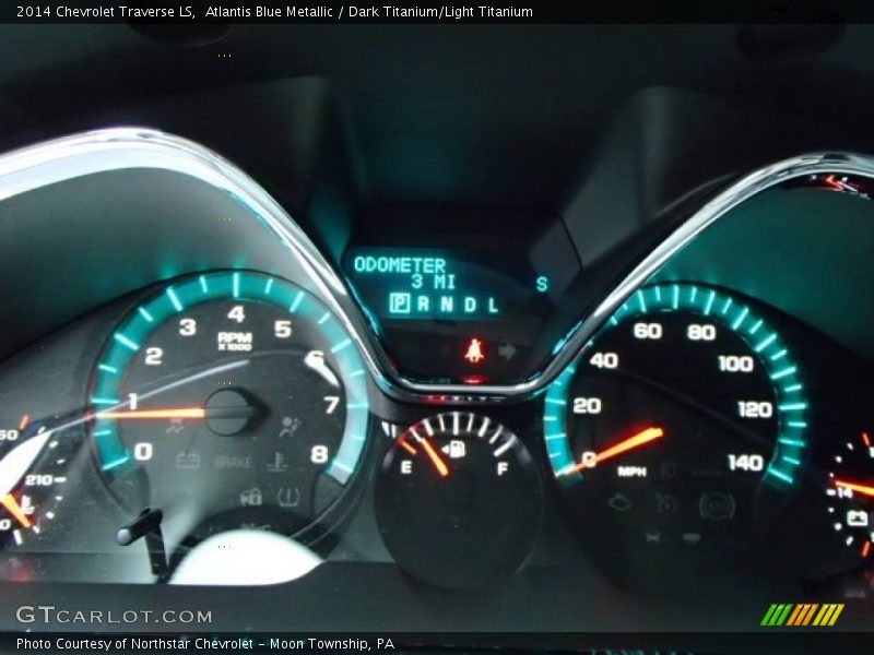 Atlantis Blue Metallic / Dark Titanium/Light Titanium 2014 Chevrolet Traverse LS