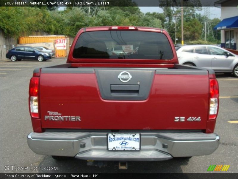 Red Brawn / Desert 2007 Nissan Frontier LE Crew Cab 4x4