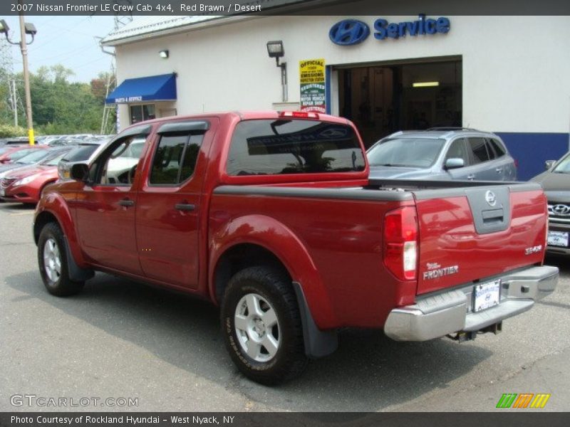 Red Brawn / Desert 2007 Nissan Frontier LE Crew Cab 4x4