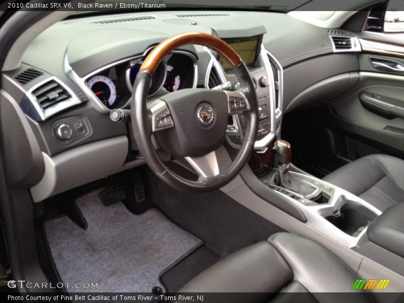 Black Raven / Ebony/Titanium 2010 Cadillac SRX V6