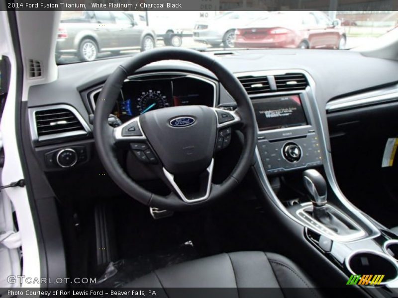 Charcoal Black Interior - 2014 Fusion Titanium 