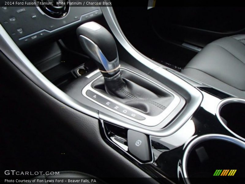 White Platinum / Charcoal Black 2014 Ford Fusion Titanium