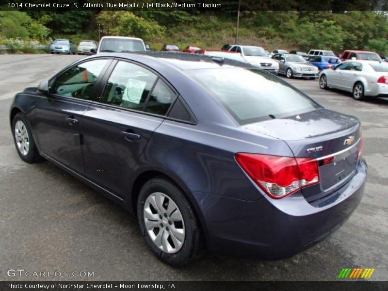 Atlantis Blue Metallic / Jet Black/Medium Titanium 2014 Chevrolet Cruze LS