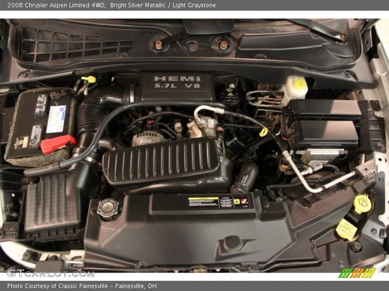 Bright Silver Metallic / Light Graystone 2008 Chrysler Aspen Limited 4WD