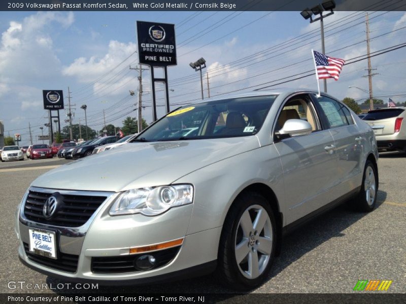White Gold Metallic / Cornsilk Beige 2009 Volkswagen Passat Komfort Sedan