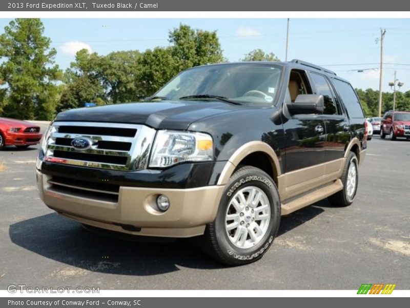 Tuxedo Black / Camel 2013 Ford Expedition XLT