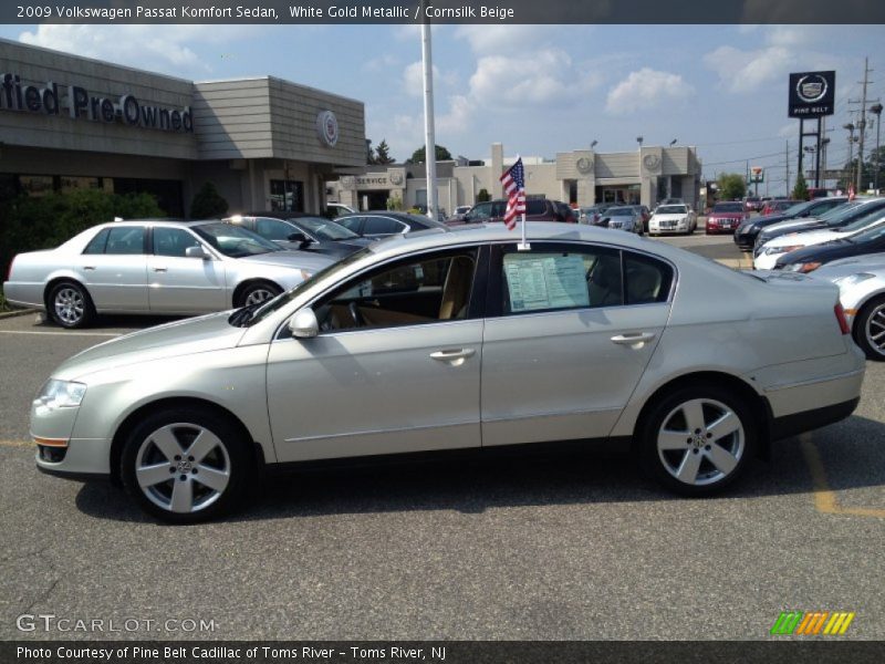 White Gold Metallic / Cornsilk Beige 2009 Volkswagen Passat Komfort Sedan