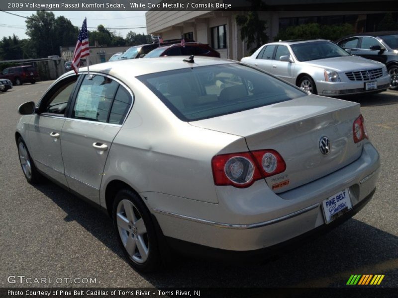 White Gold Metallic / Cornsilk Beige 2009 Volkswagen Passat Komfort Sedan