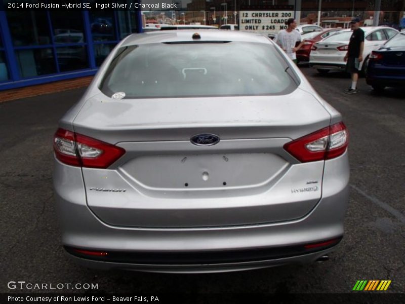 Ingot Silver / Charcoal Black 2014 Ford Fusion Hybrid SE
