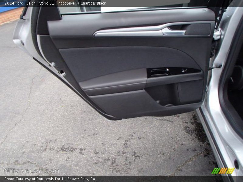 Ingot Silver / Charcoal Black 2014 Ford Fusion Hybrid SE