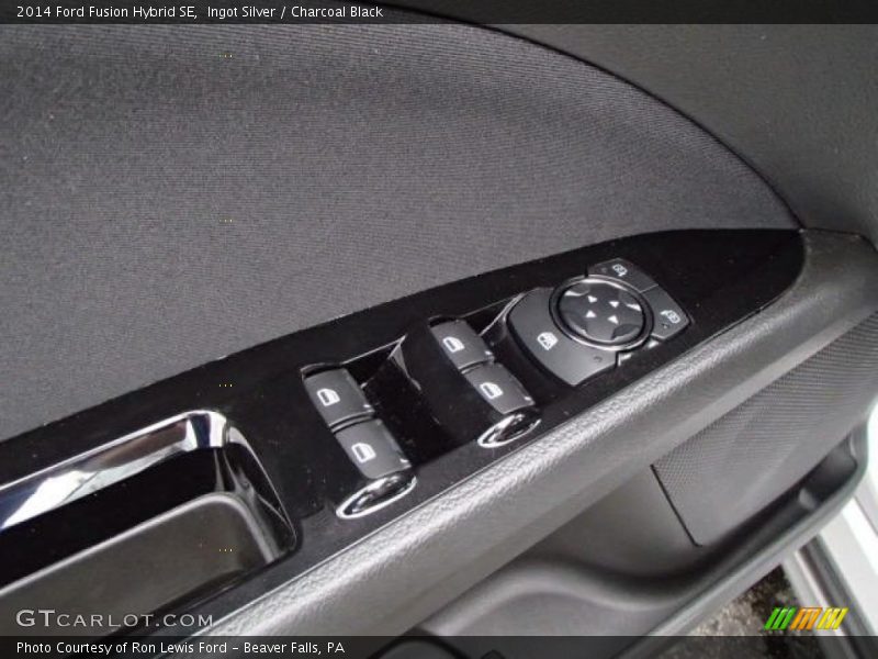 Ingot Silver / Charcoal Black 2014 Ford Fusion Hybrid SE