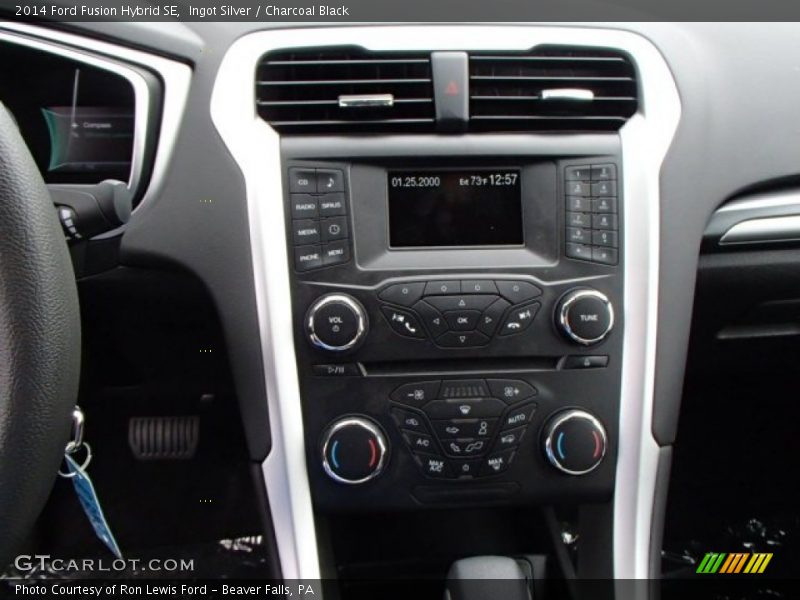 Ingot Silver / Charcoal Black 2014 Ford Fusion Hybrid SE