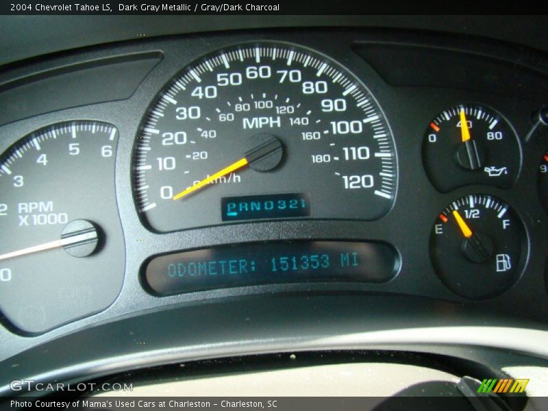 Dark Gray Metallic / Gray/Dark Charcoal 2004 Chevrolet Tahoe LS