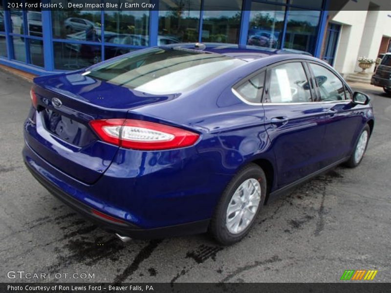 Deep Impact Blue / Earth Gray 2014 Ford Fusion S