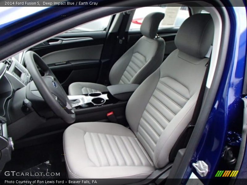 Deep Impact Blue / Earth Gray 2014 Ford Fusion S