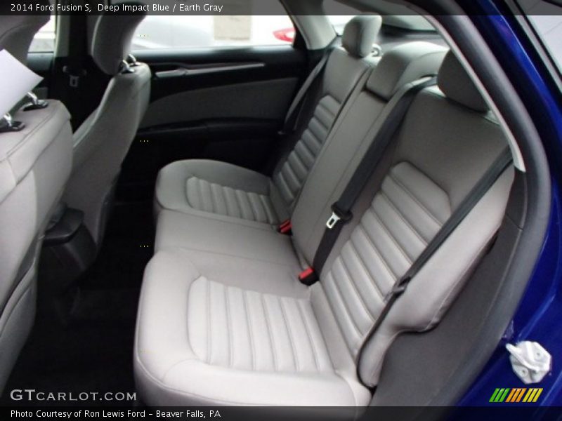 Deep Impact Blue / Earth Gray 2014 Ford Fusion S