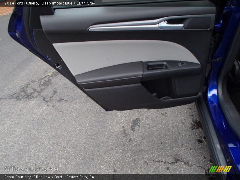 Deep Impact Blue / Earth Gray 2014 Ford Fusion S