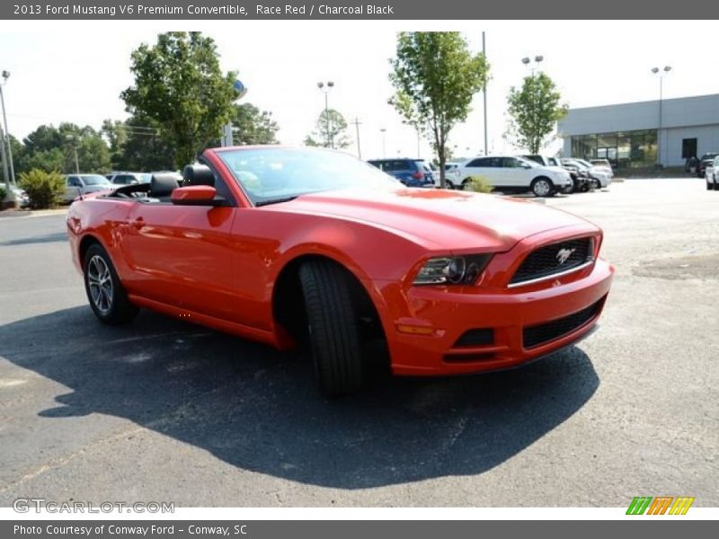 Race Red / Charcoal Black 2013 Ford Mustang V6 Premium Convertible