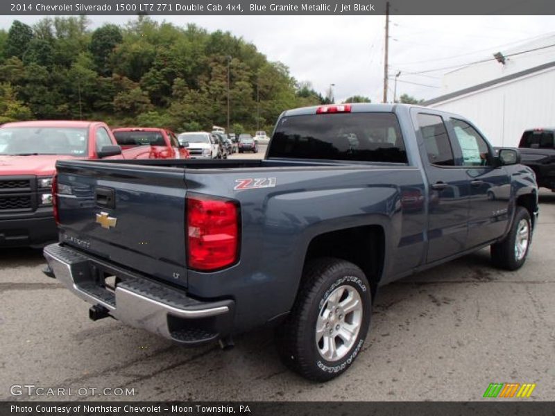 Blue Granite Metallic / Jet Black 2014 Chevrolet Silverado 1500 LTZ Z71 Double Cab 4x4