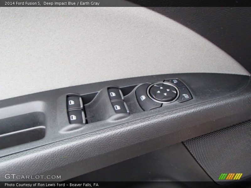 Deep Impact Blue / Earth Gray 2014 Ford Fusion S