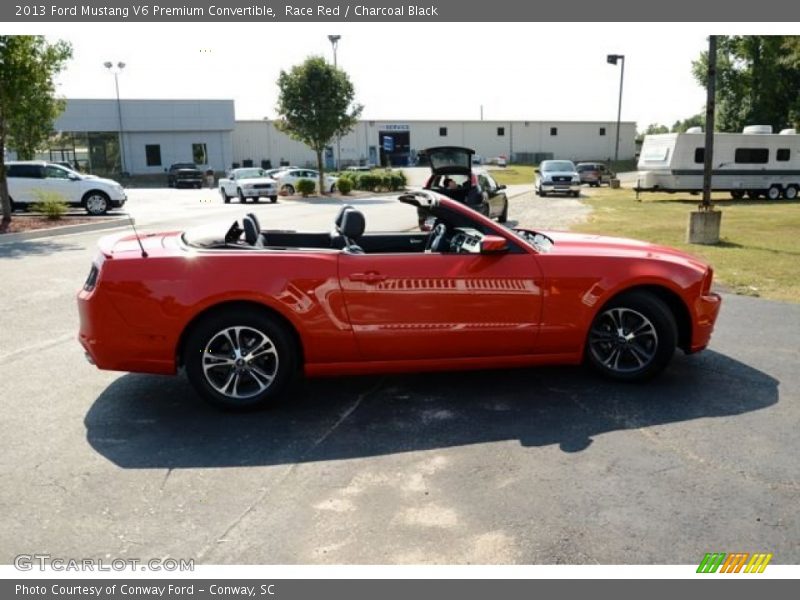 Race Red / Charcoal Black 2013 Ford Mustang V6 Premium Convertible