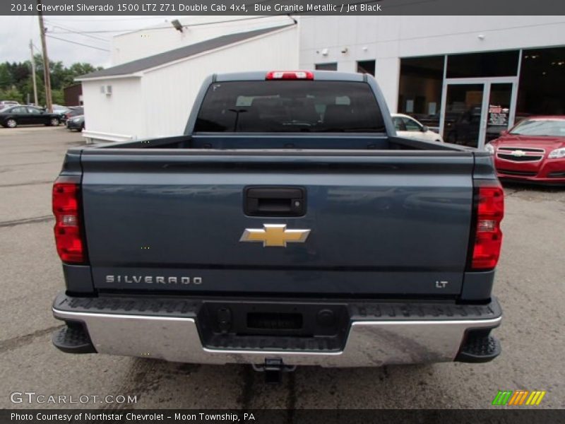 Blue Granite Metallic / Jet Black 2014 Chevrolet Silverado 1500 LTZ Z71 Double Cab 4x4