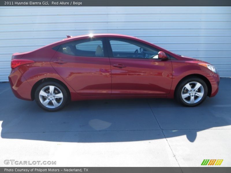 Red Allure / Beige 2011 Hyundai Elantra GLS