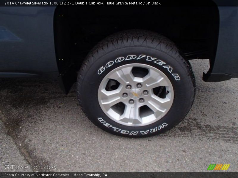 Blue Granite Metallic / Jet Black 2014 Chevrolet Silverado 1500 LTZ Z71 Double Cab 4x4