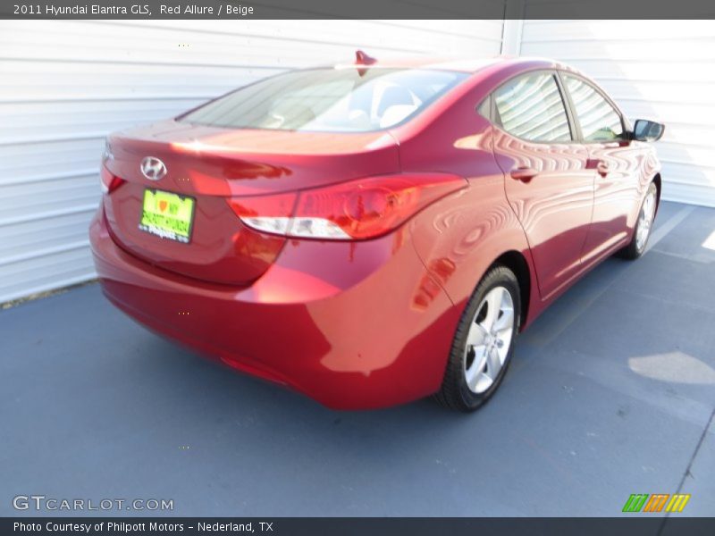Red Allure / Beige 2011 Hyundai Elantra GLS