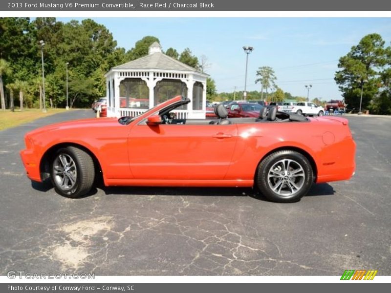 Race Red / Charcoal Black 2013 Ford Mustang V6 Premium Convertible