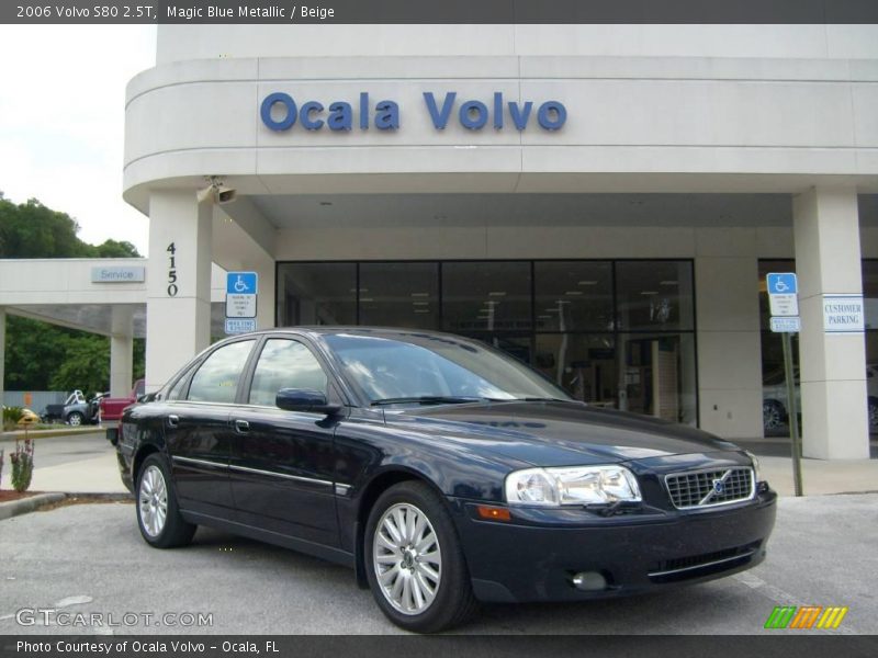 Magic Blue Metallic / Beige 2006 Volvo S80 2.5T