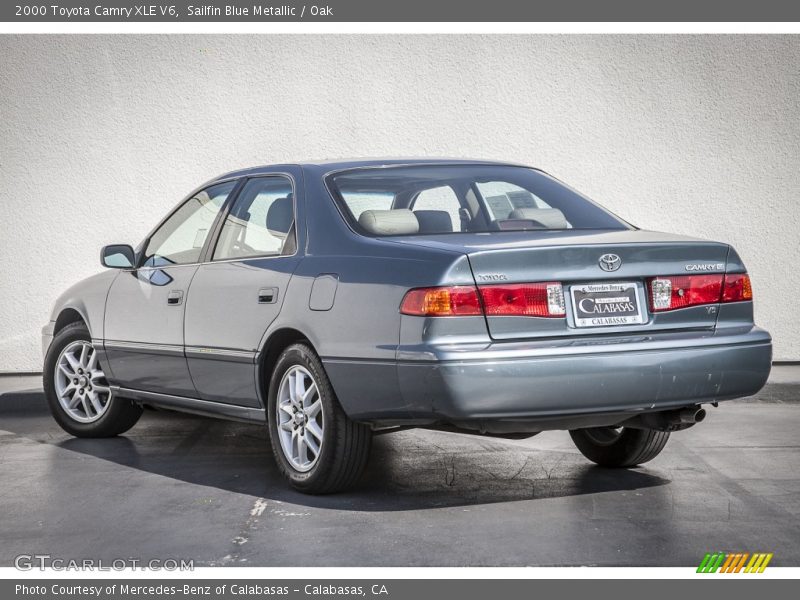 Sailfin Blue Metallic / Oak 2000 Toyota Camry XLE V6