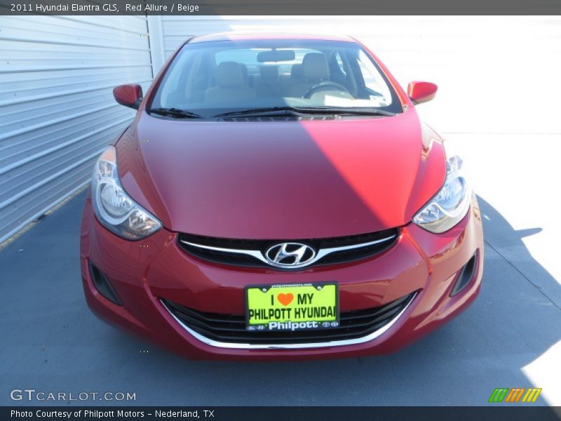 Red Allure / Beige 2011 Hyundai Elantra GLS