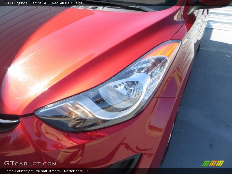 Red Allure / Beige 2011 Hyundai Elantra GLS