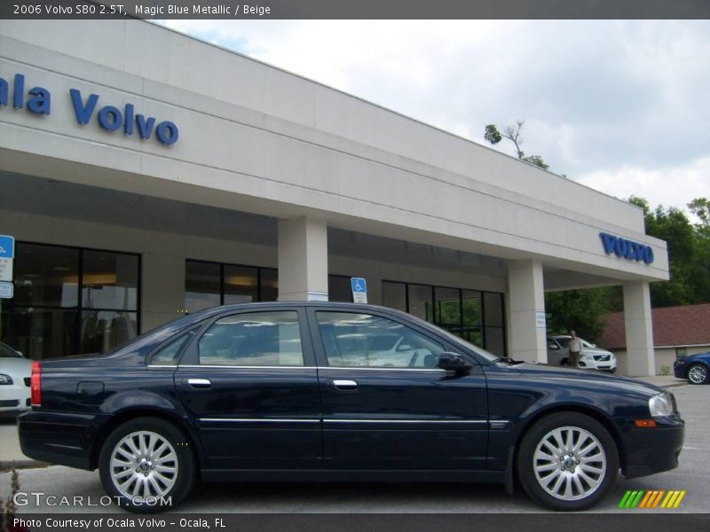 Magic Blue Metallic / Beige 2006 Volvo S80 2.5T