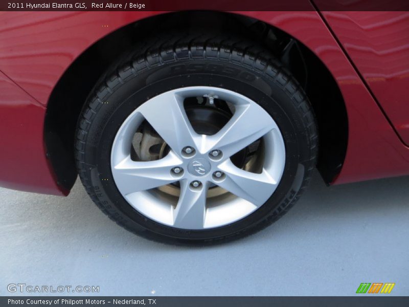 Red Allure / Beige 2011 Hyundai Elantra GLS